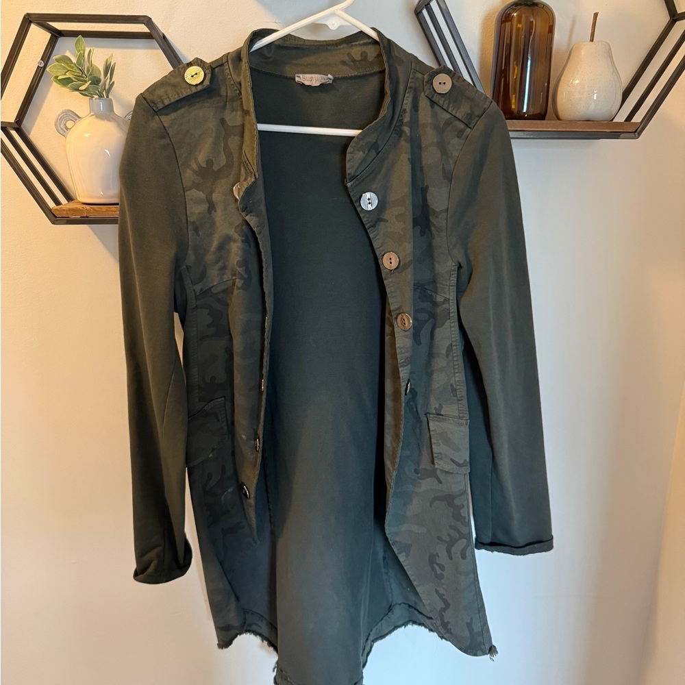 Suzy D London Military Style Jacket OS
